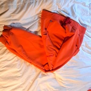 Sunset Orange Figs Zomar Jogger Scrub Pants
